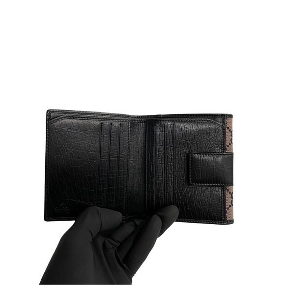 Gucci Bamboo GG Logo Wallet Black - Picture 6 of 10